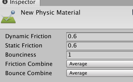 physic material inspector