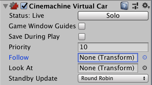 cinemachine virtual camera follow