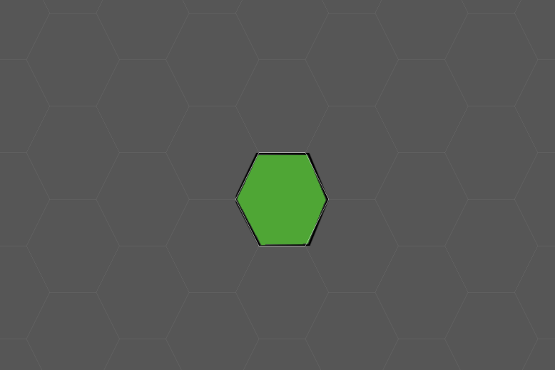 Hexagon tile pallet
