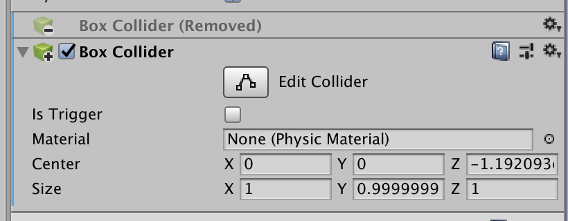 add and remove component in prefab