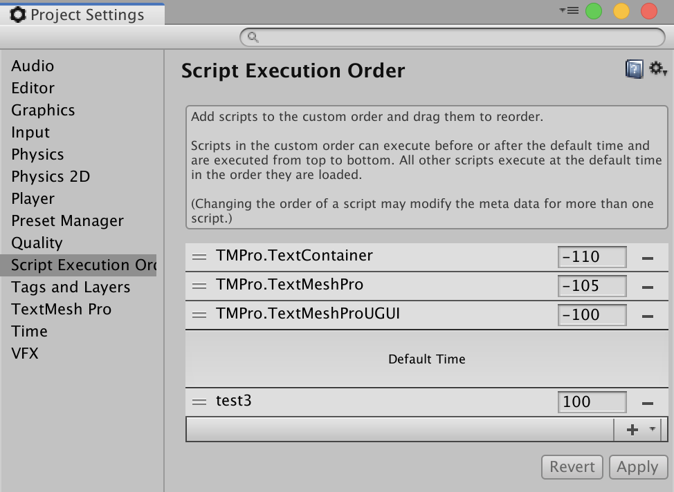script execution order