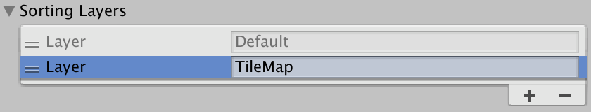 tilemap add sorting layer.