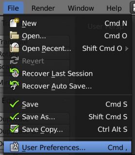 blender user preferences